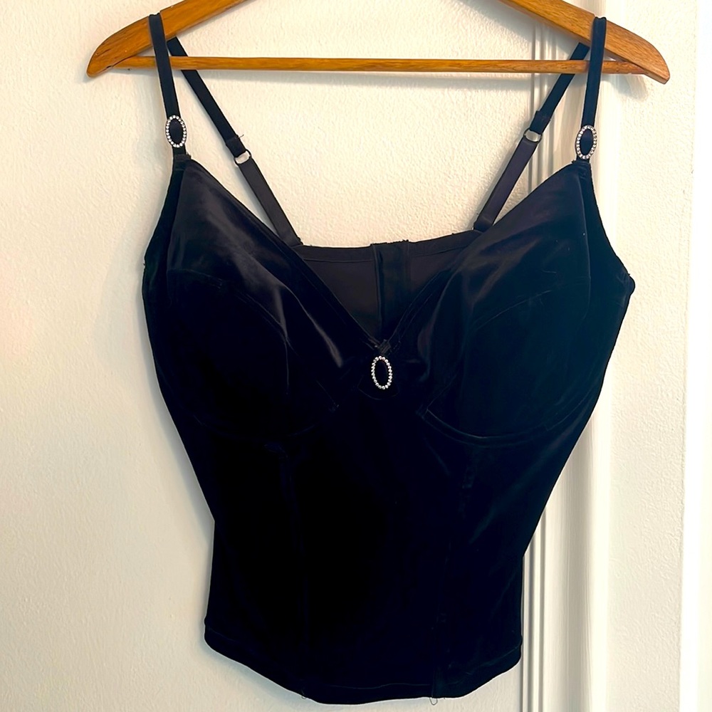 Velvet bustier